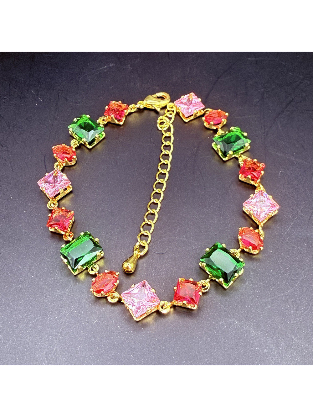 candy+clover garden candy dopamine gold tone bracelet
